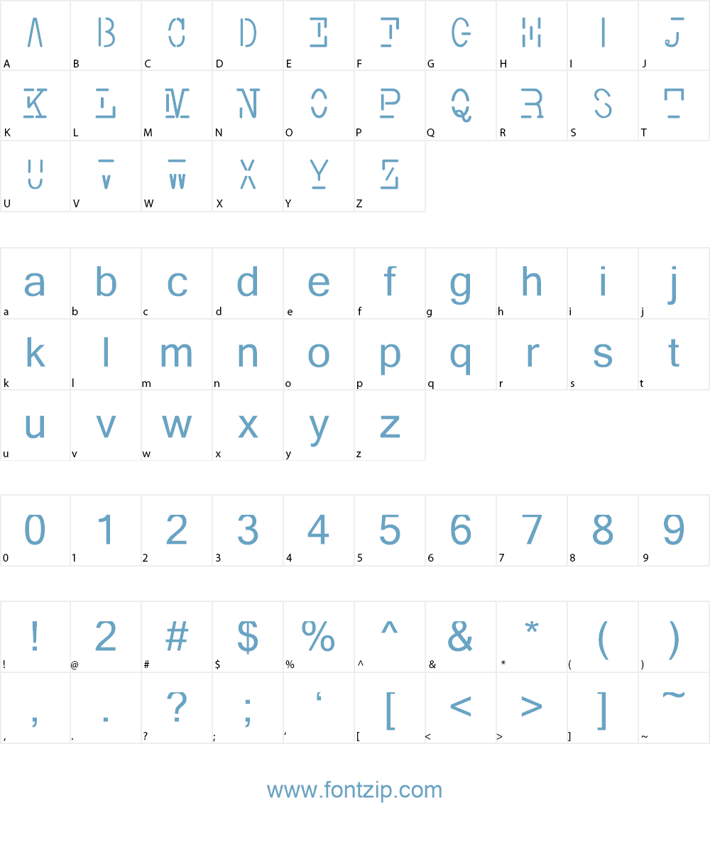 Smith-TypewriterFree Font Character