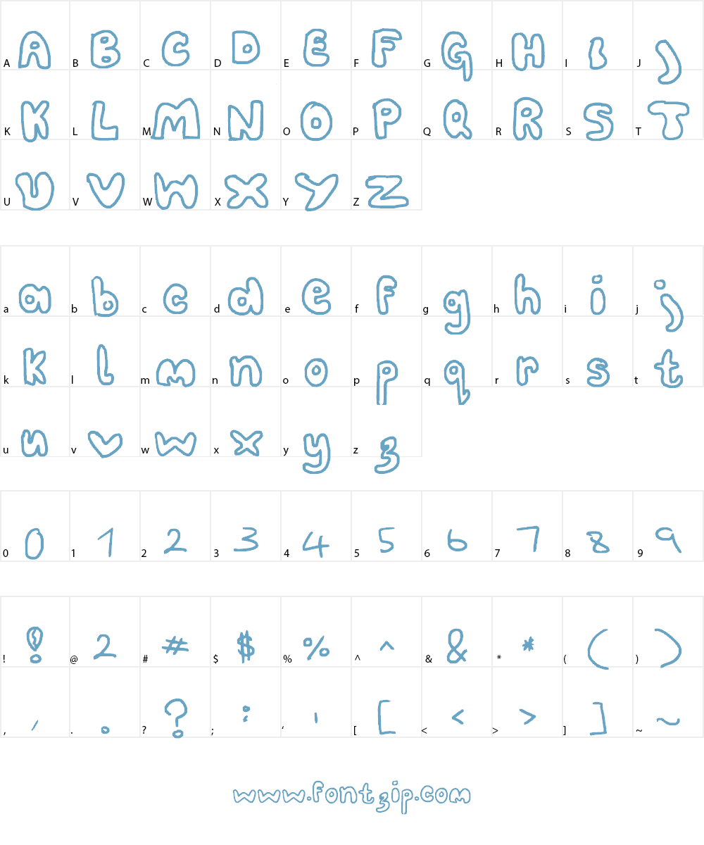 fat Font Character
