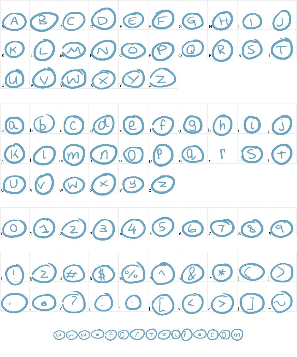 Spotty Font Character