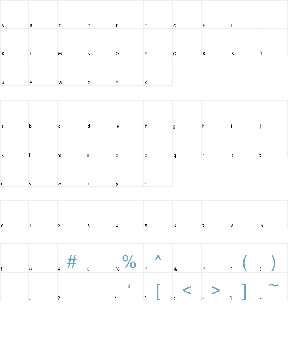 Oomph Font Character