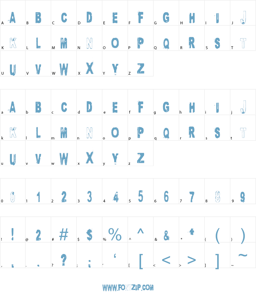 Project X Font Character