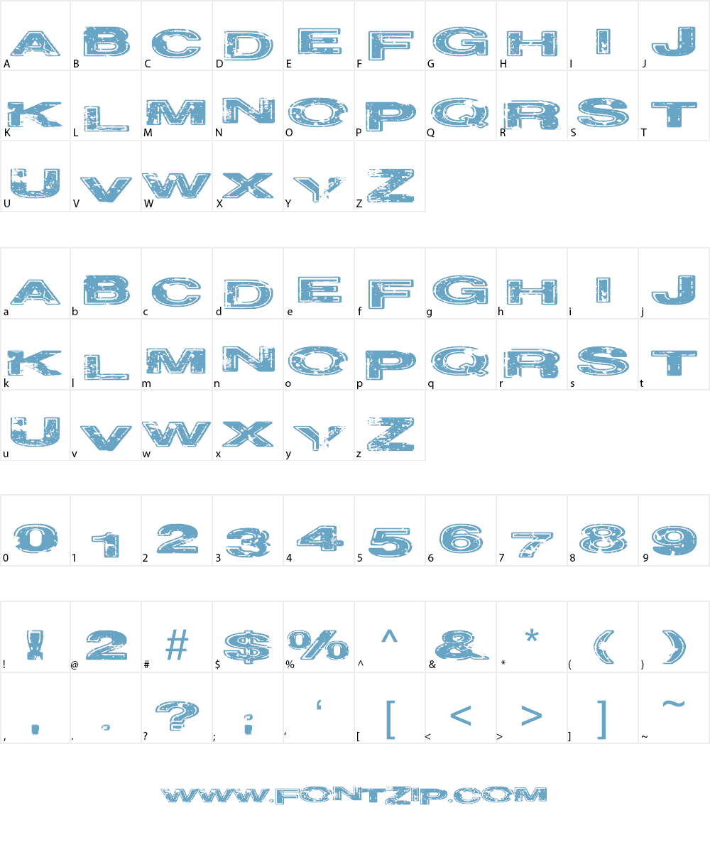 Project Z Font Character