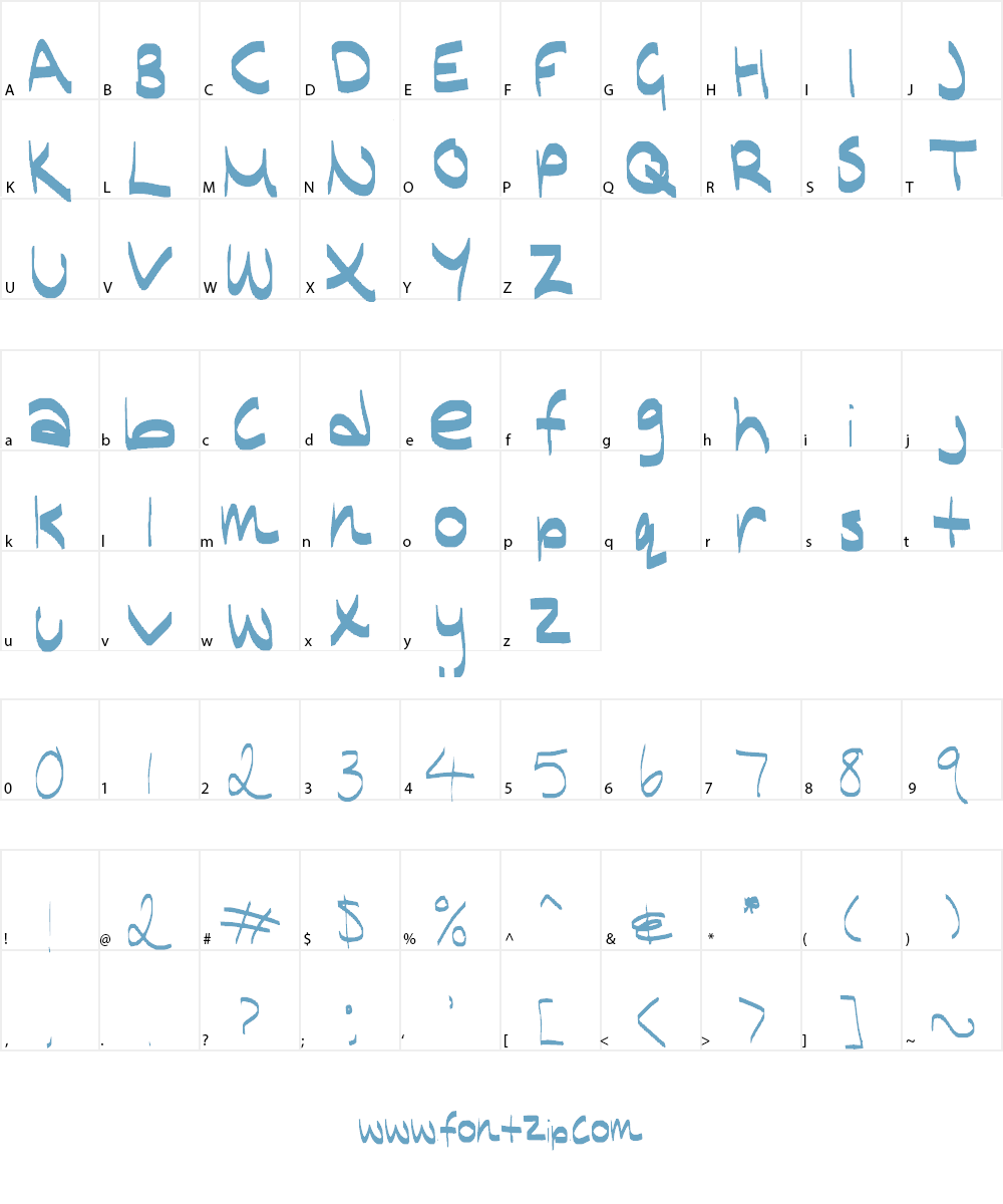 hi Font Character
