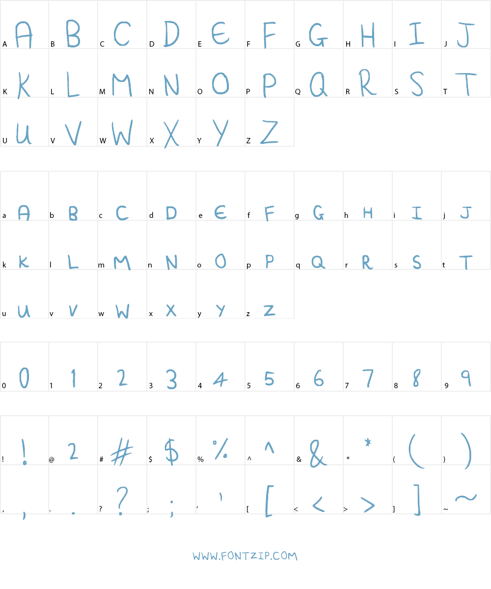Mini-Capitals Font Character