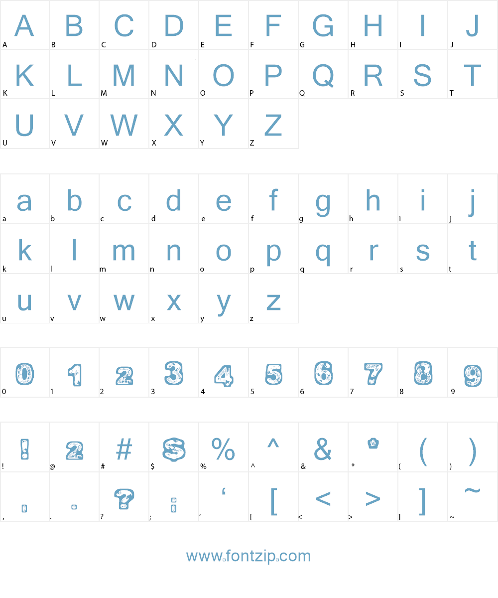 Hummus Chips Salat Font Character