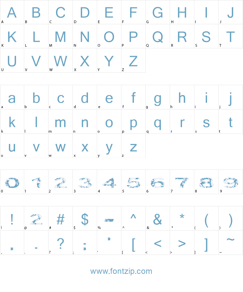 Baznat Font Character