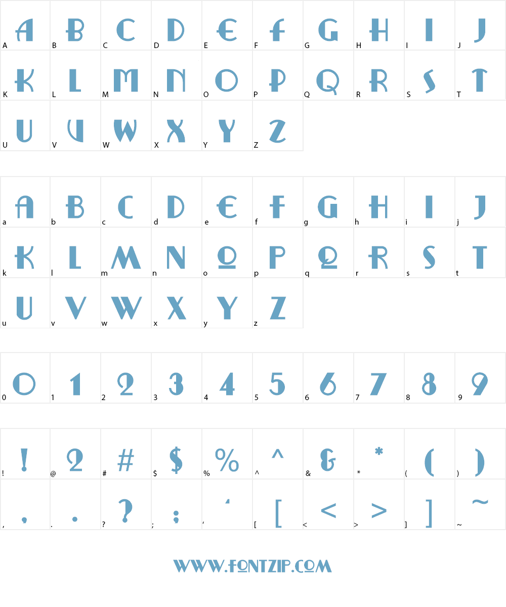 Ritzy Remix Font Character