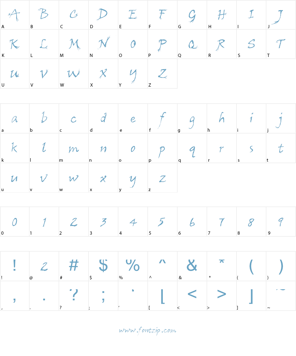Arbre Font Character