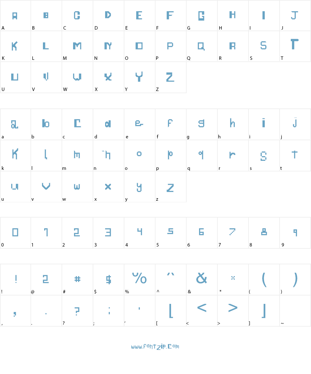 Mid-Evil Font Character