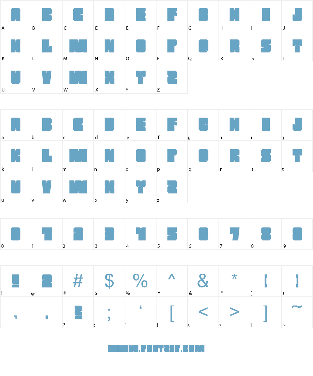 MARS Font Character