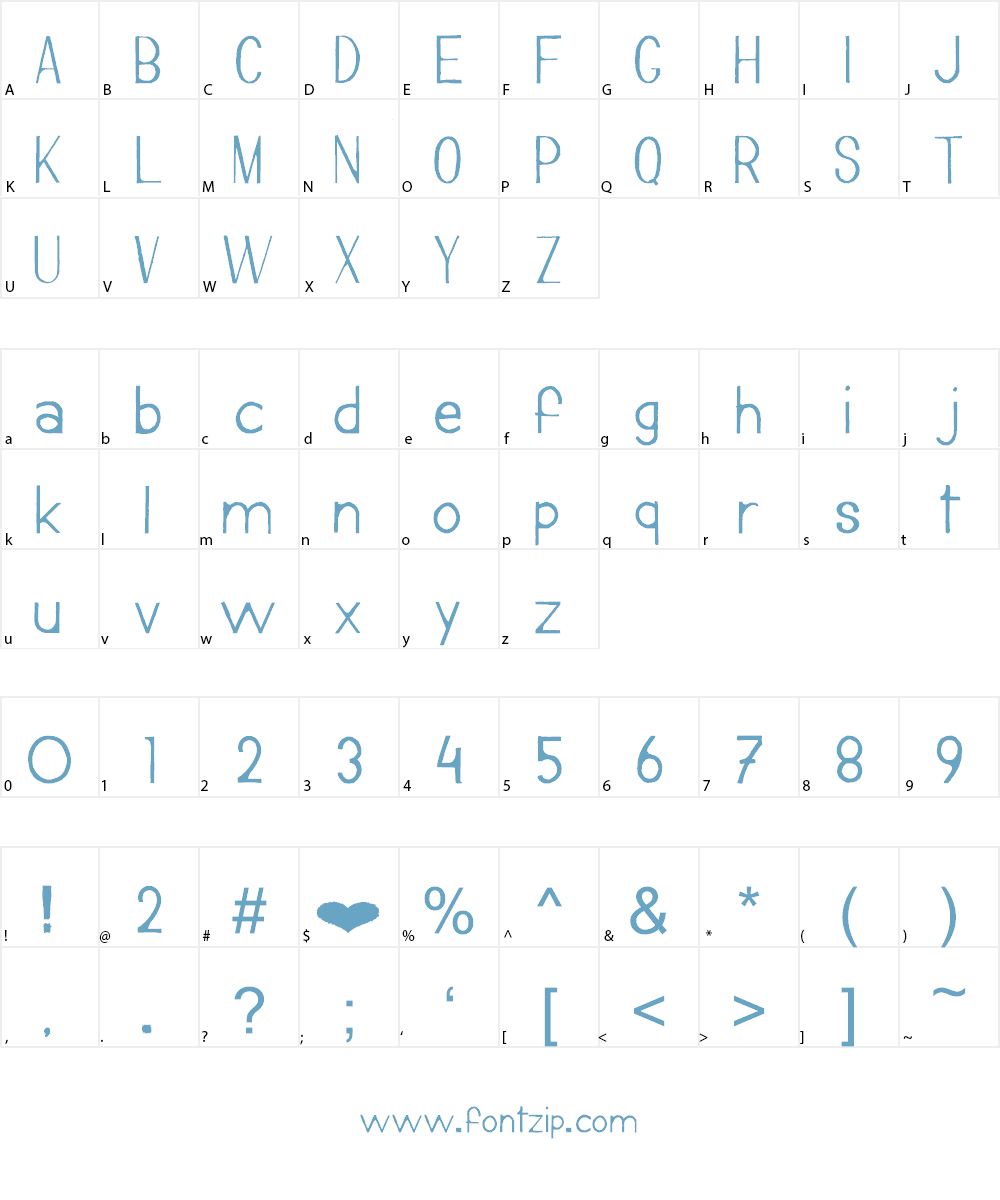 Andreus Font Character