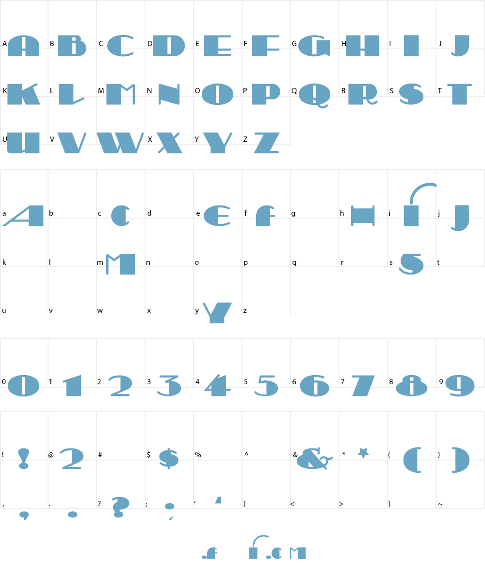 Sesquipedalian Font Character