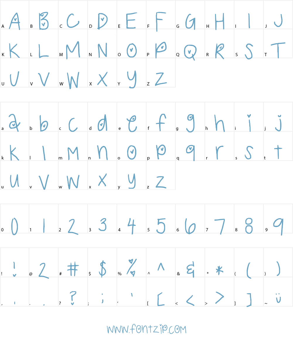 cuteso Font Character