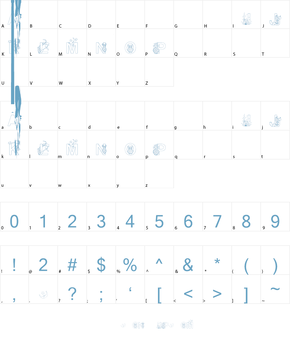 Alphapix Font Character