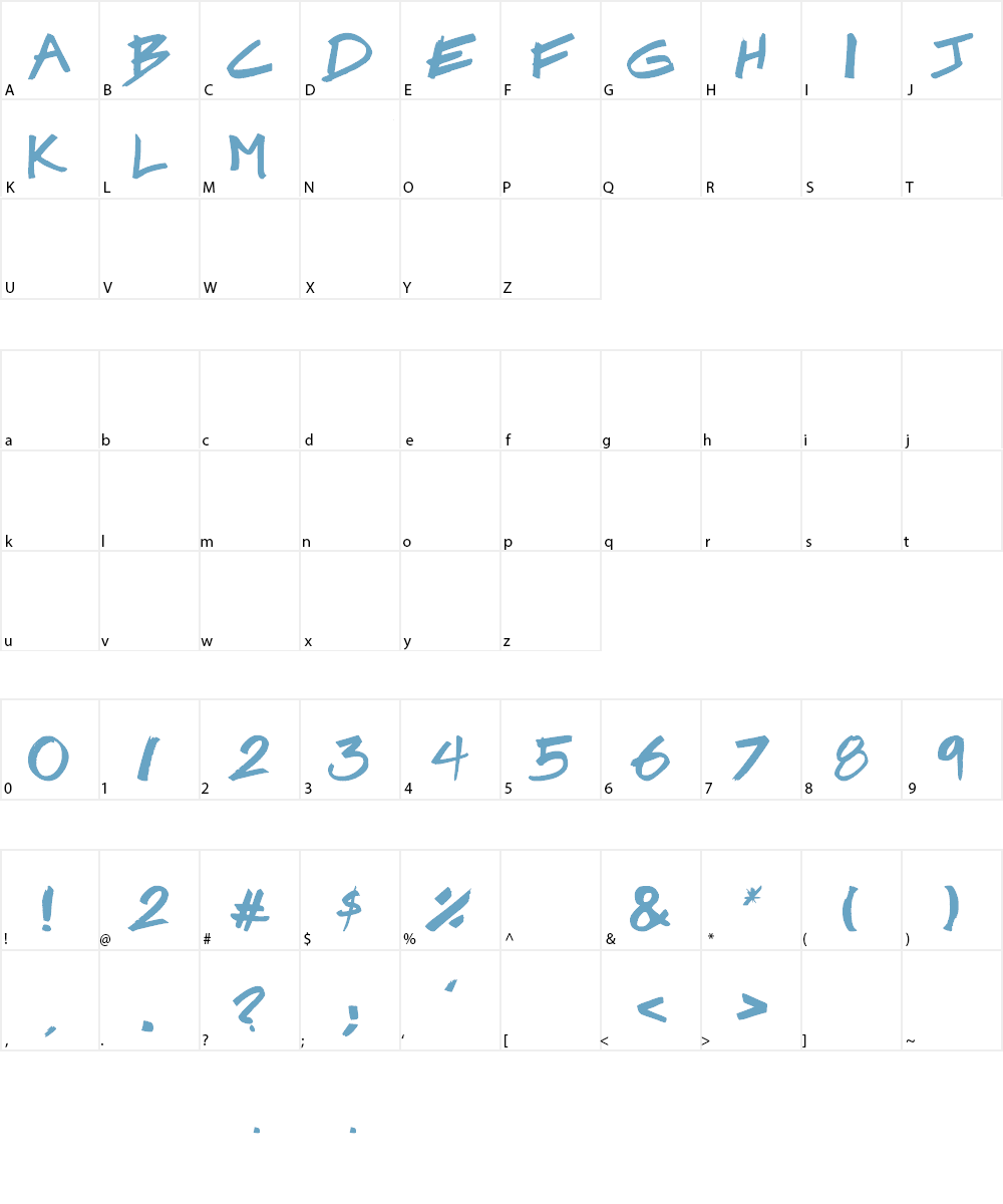 Brook 23 Font Character