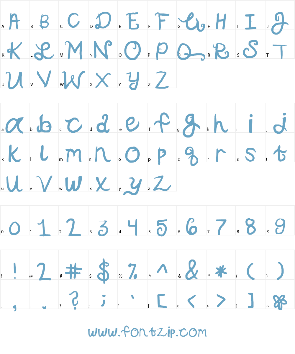 pop-u-lar Font Character