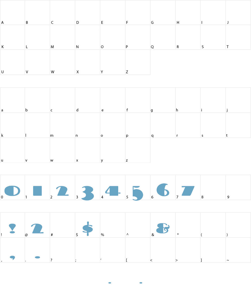 Tara Bulbous Font Character