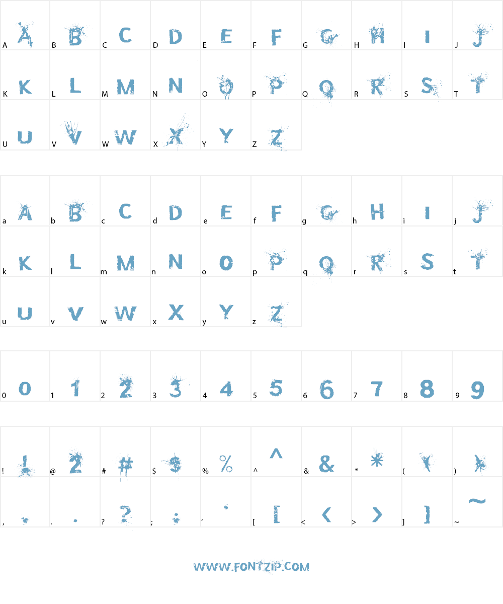 Bullet In Your Head Font Character