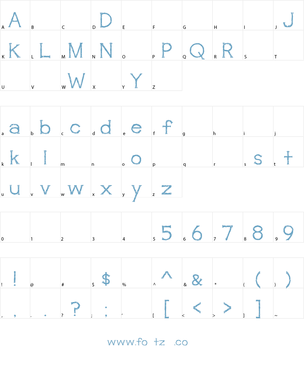 awakening Font Character