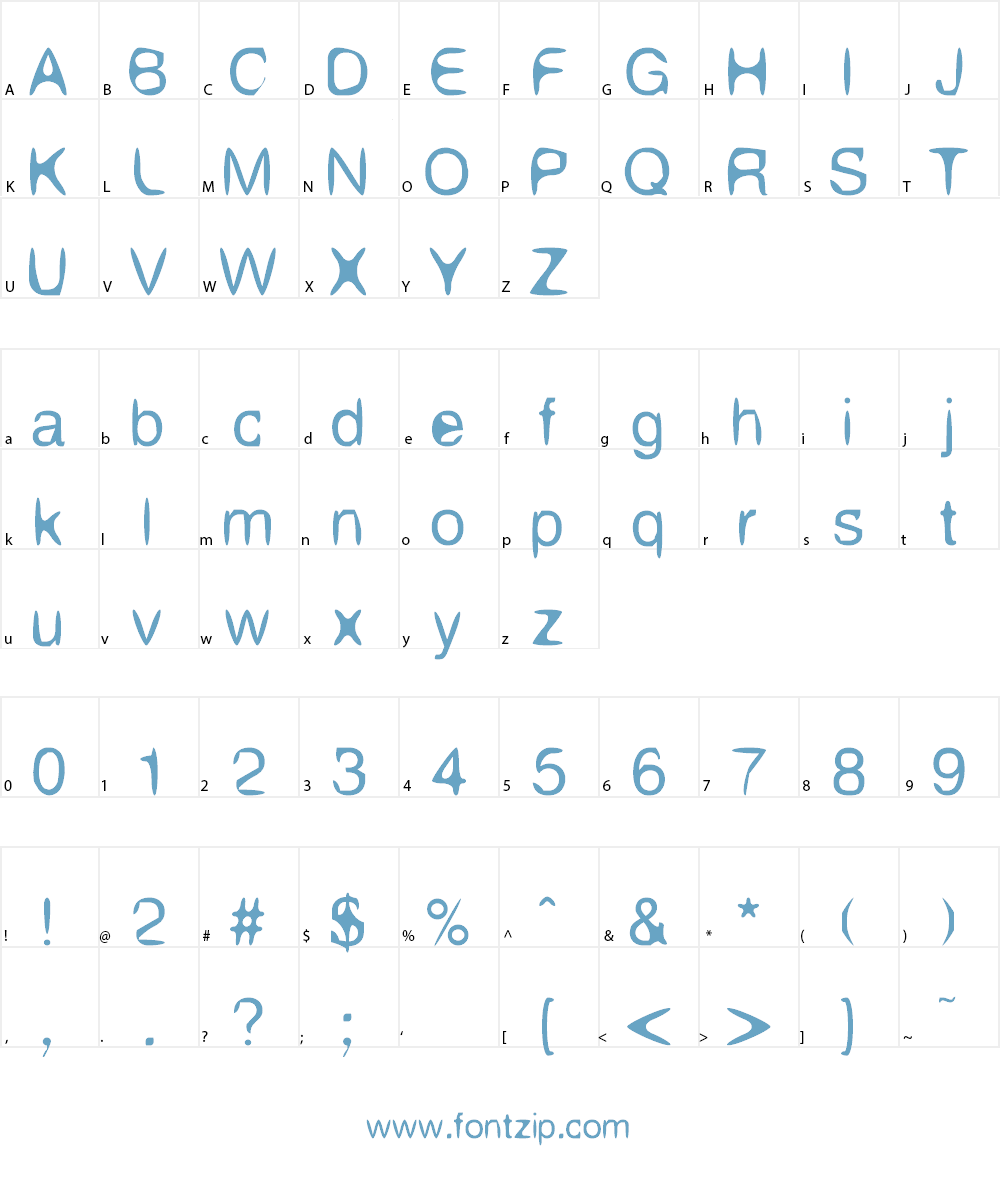 Aleatoria Font Character