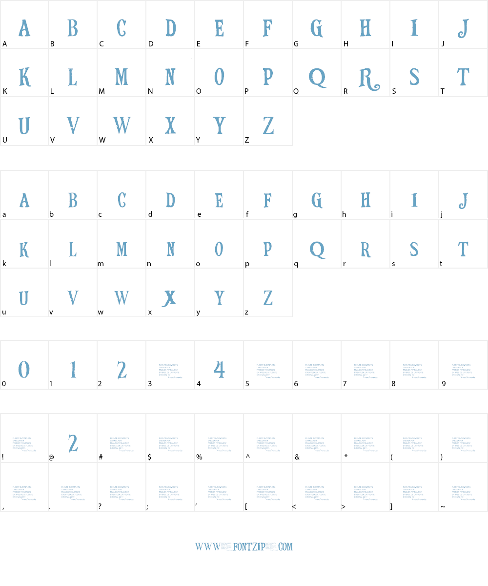 RangoMovieFont Font Character