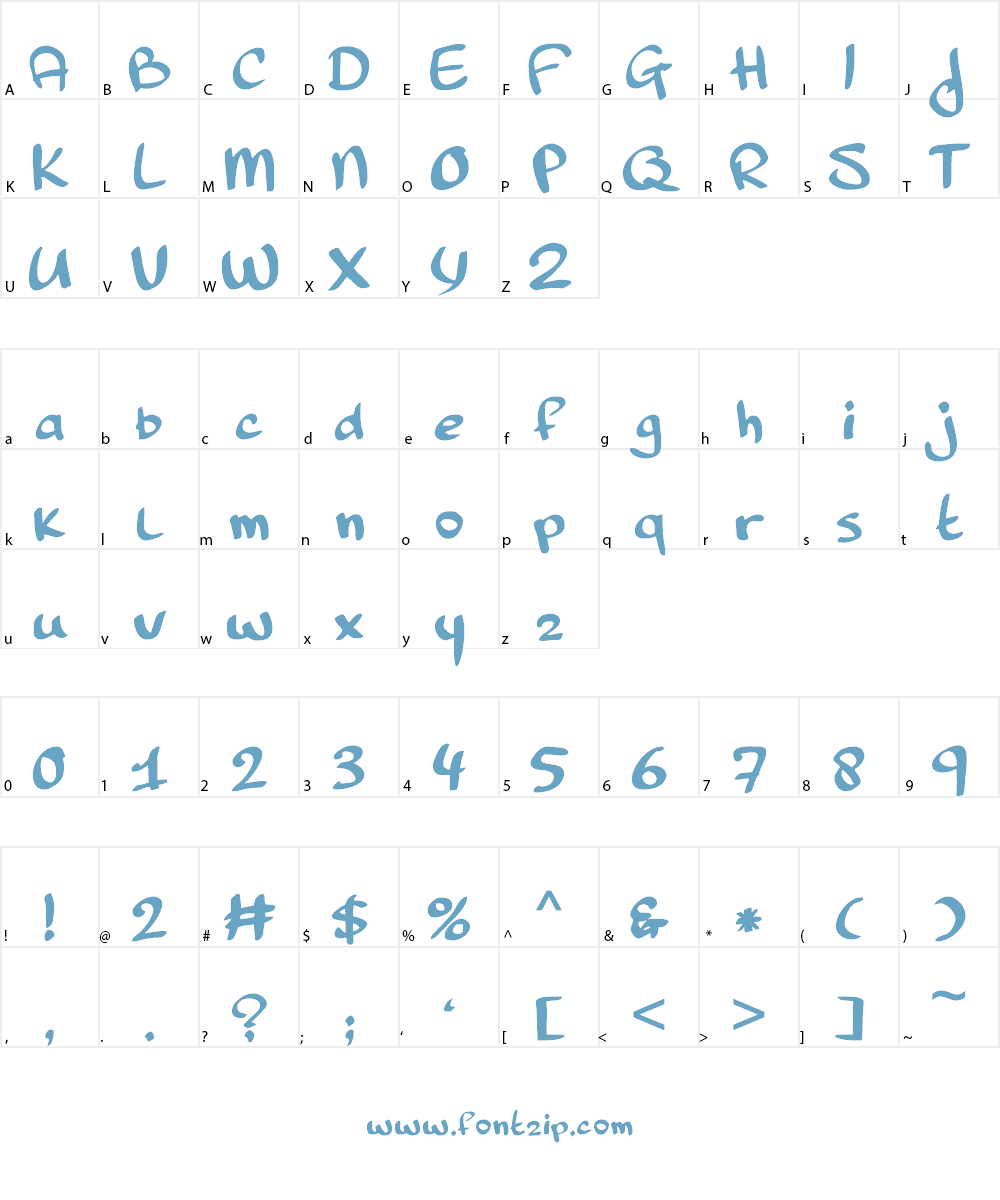 Pinda Font Character