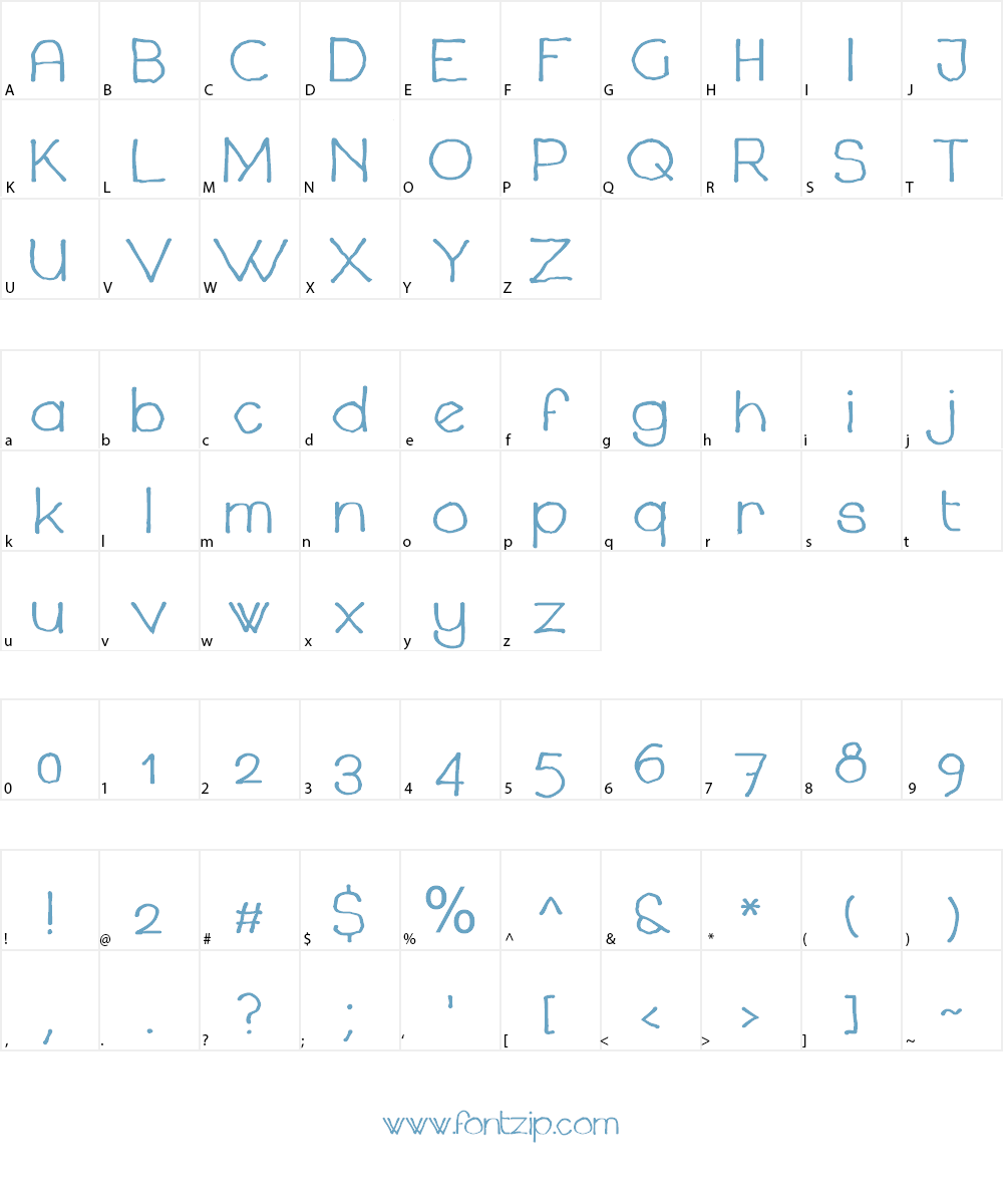 Chavenir Font Character
