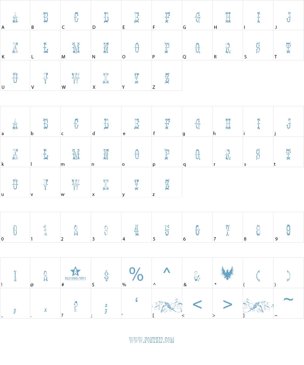 PANHEAD Font Character