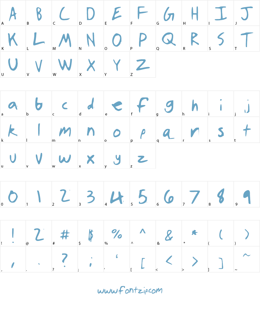 AustinHillyard Font Character