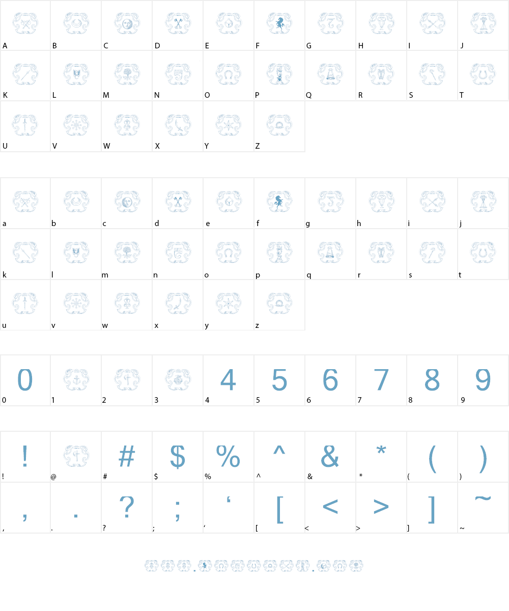 Armorial Font Character