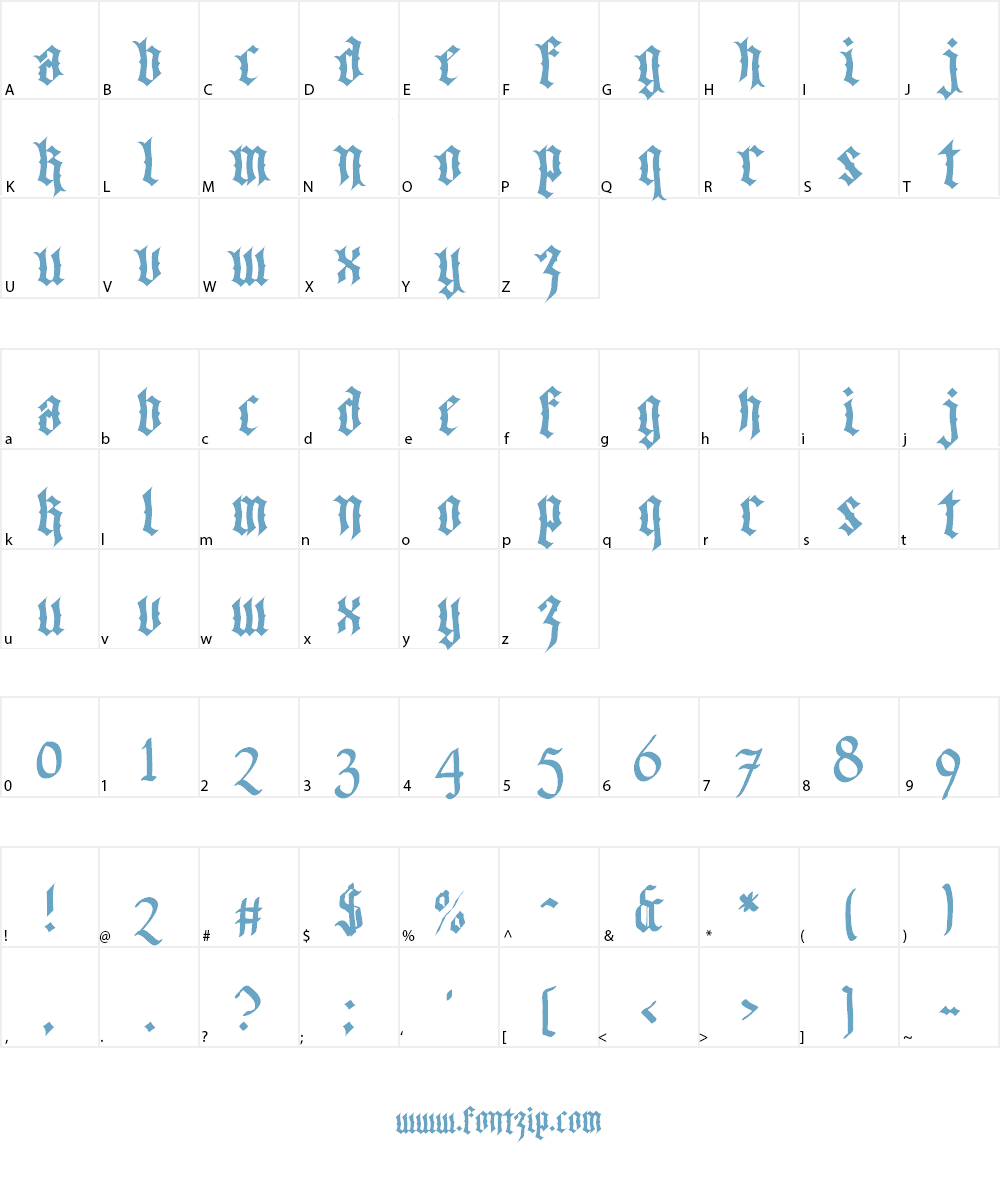 Walk Da Walk Three Font Character