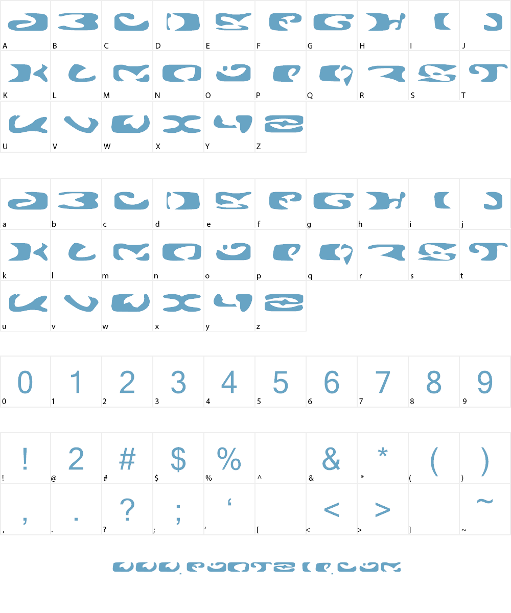 Alien Ghost 2 Font Character