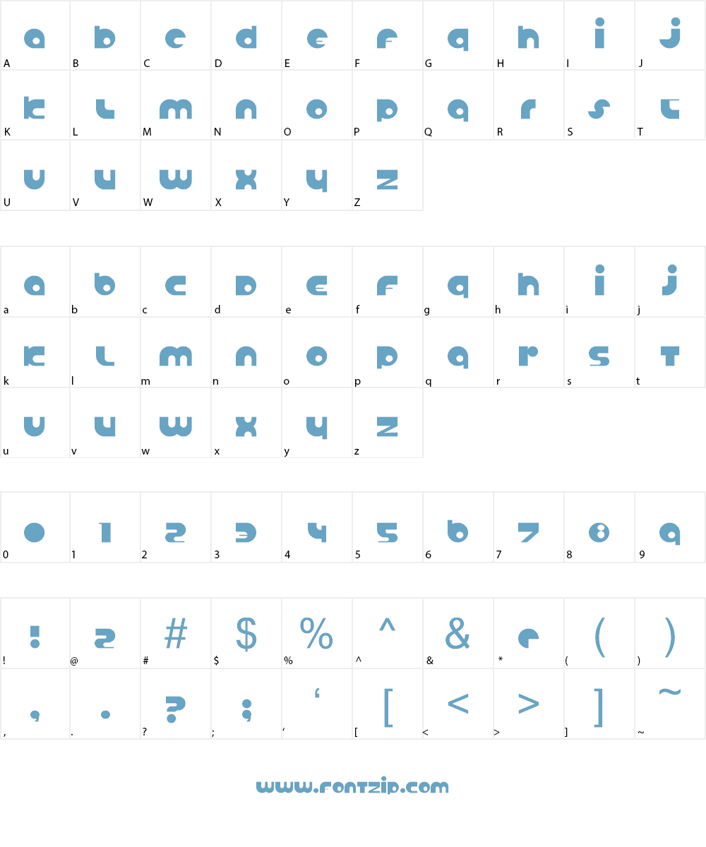Anabolic Spheroid Font Character