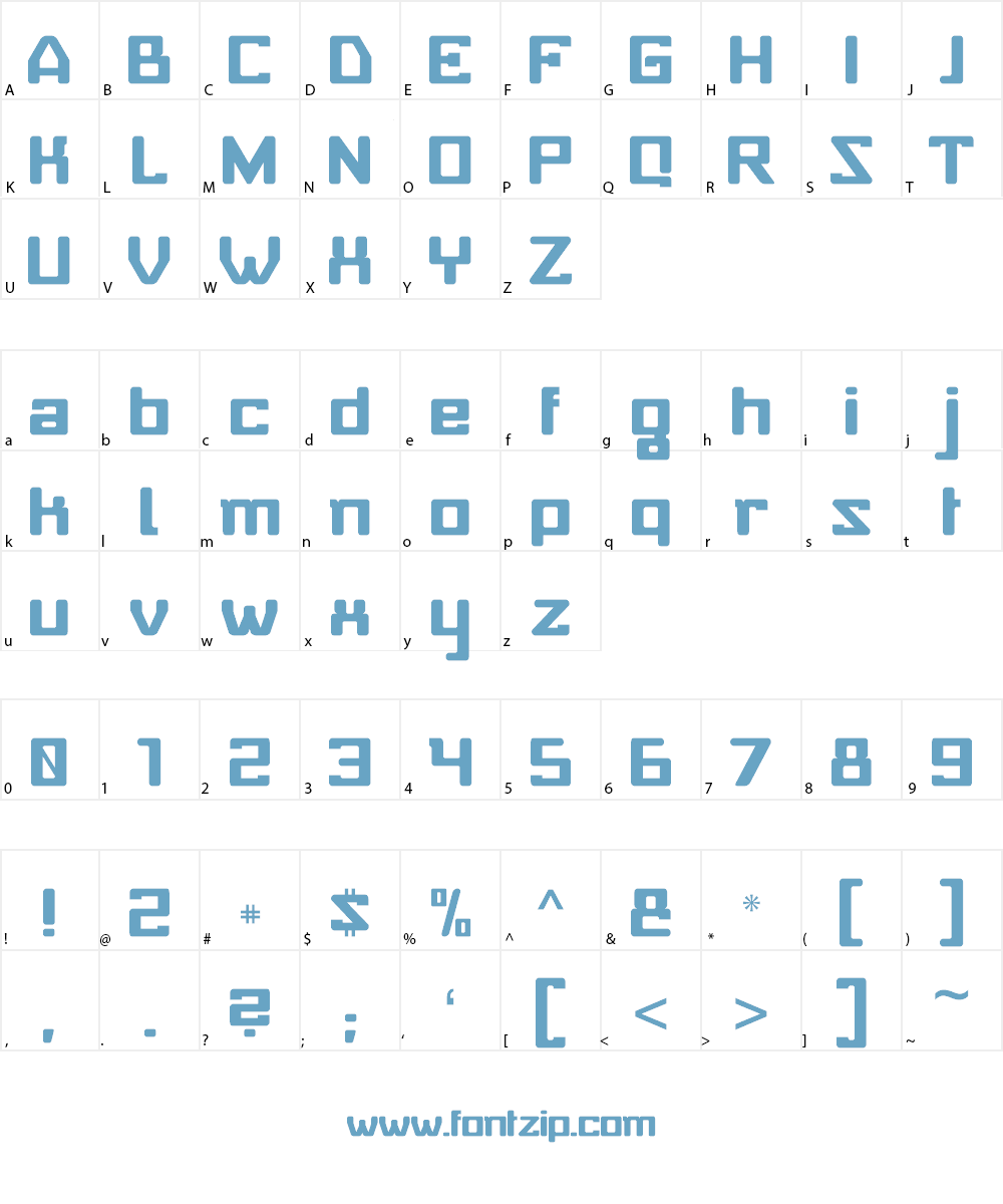 Baby Universe Font Character