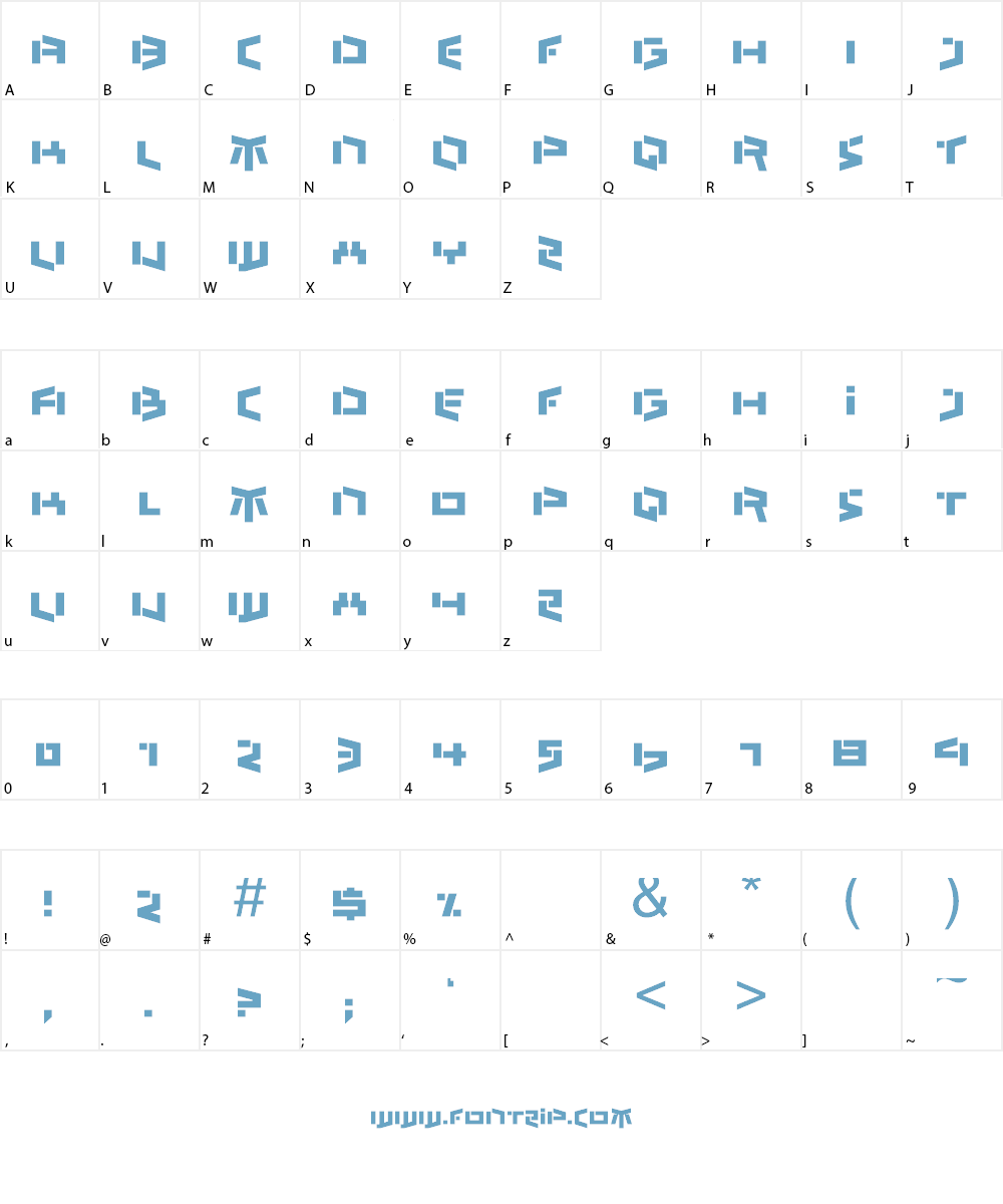 Bedlam Remix Font Character