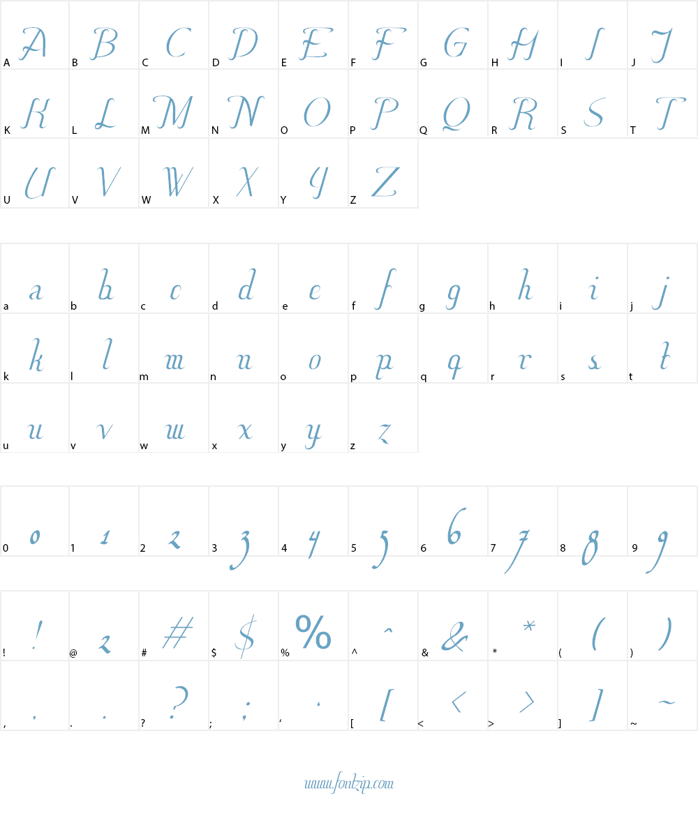 Hitalica Font Character