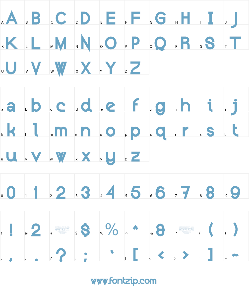 Kerater Font Character