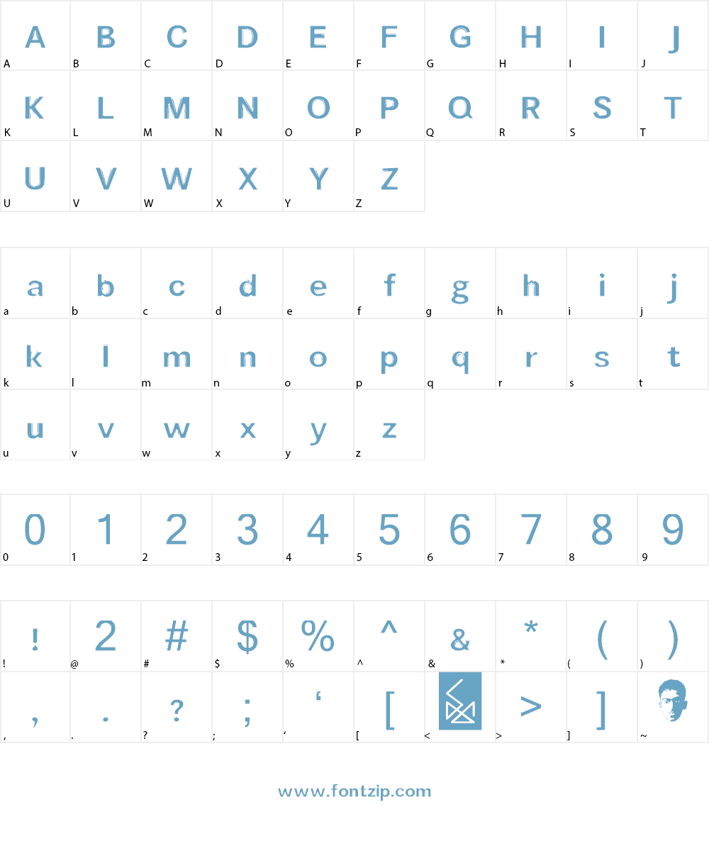 Moulded Saji Font Character