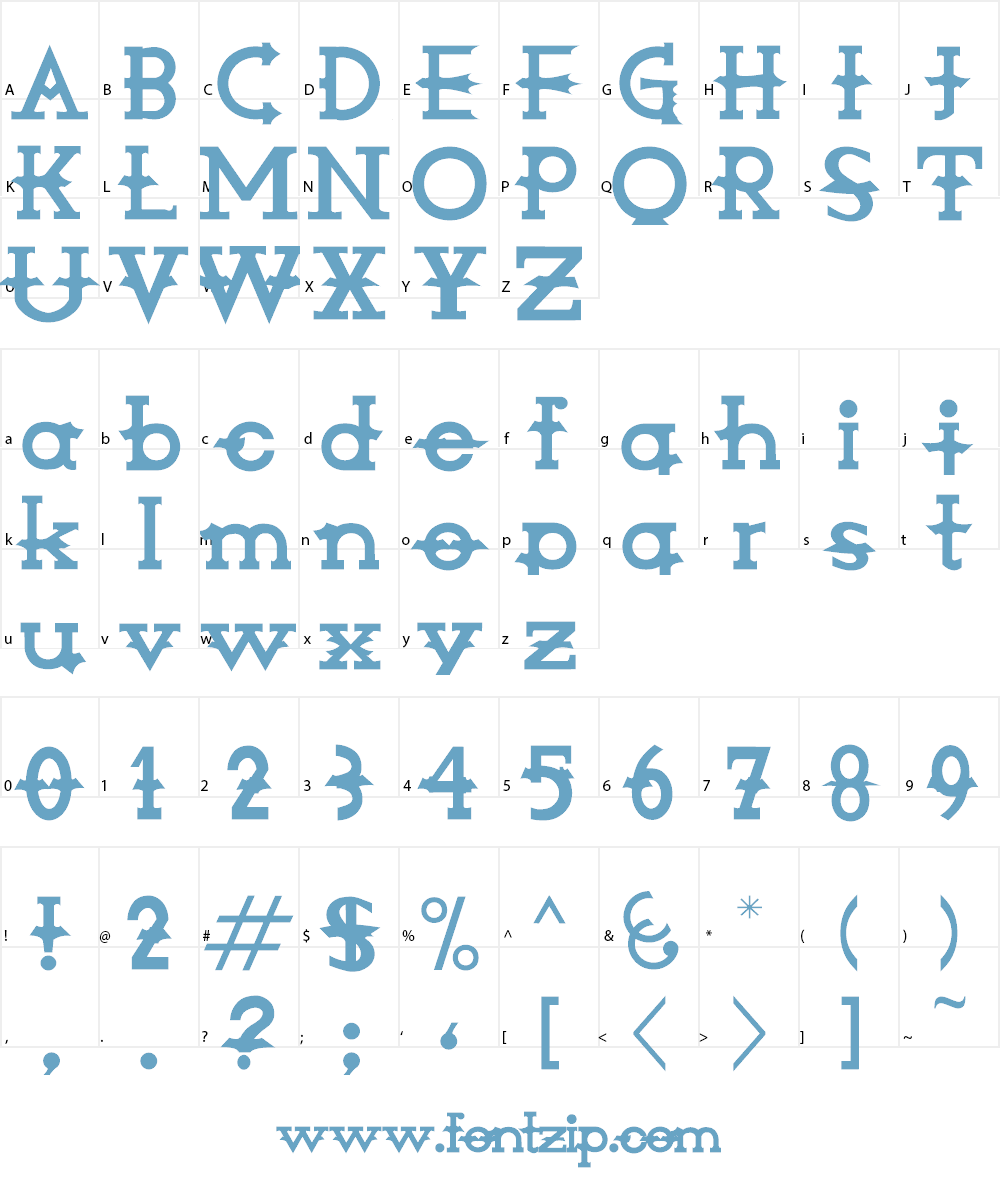 Amorphica Font Character