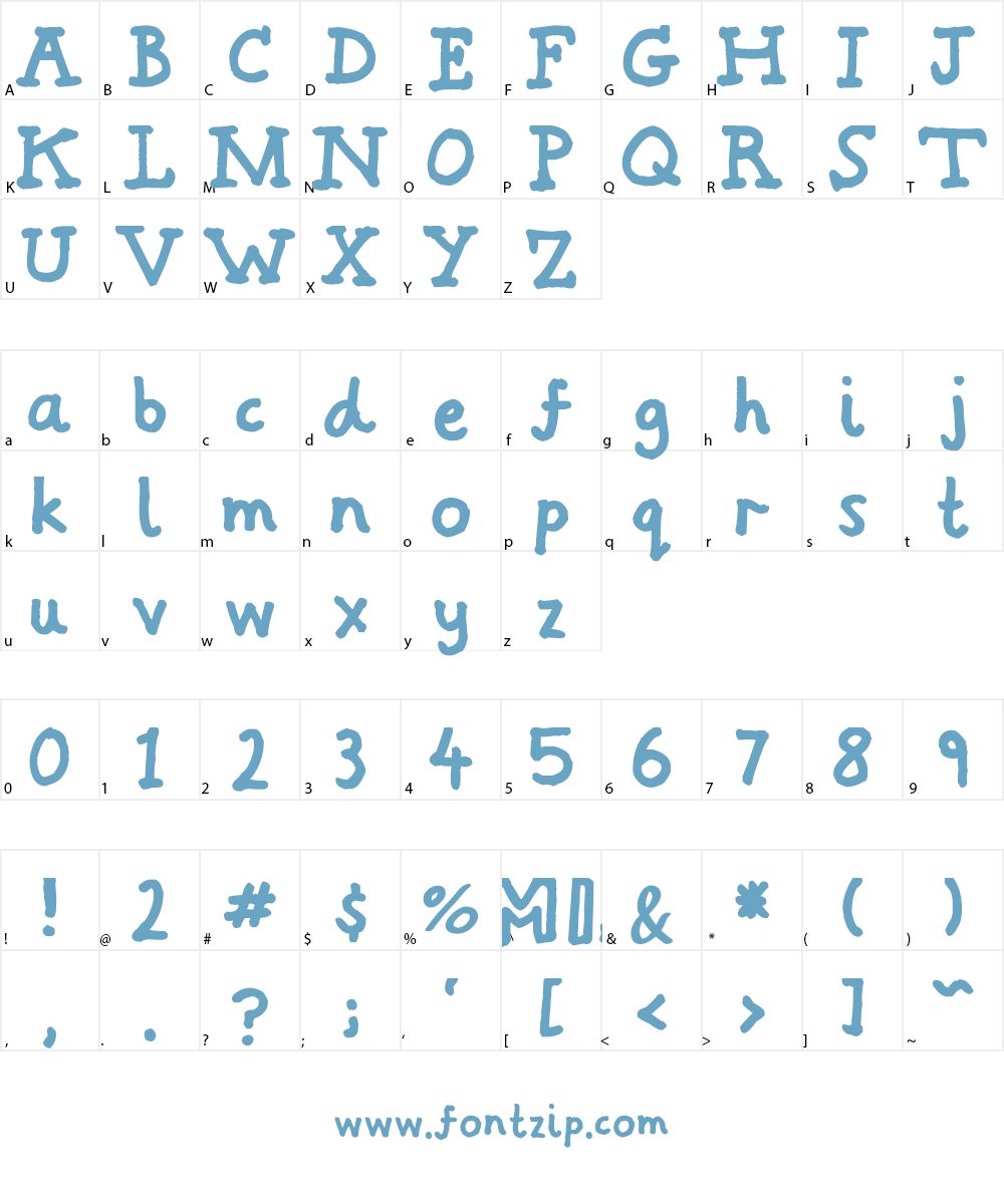 Hamish Font Character