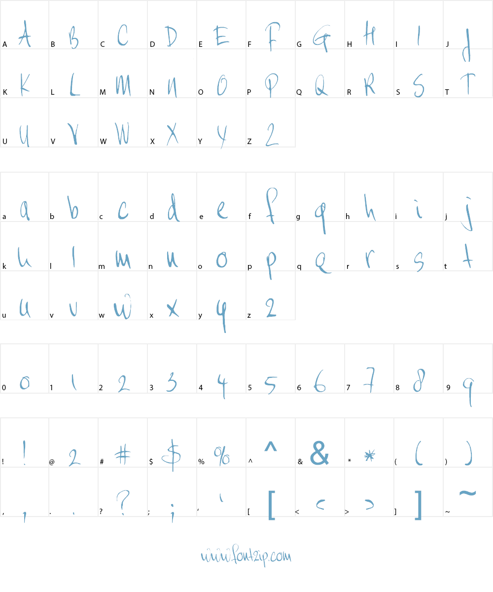 Moi Non Plus Font Character