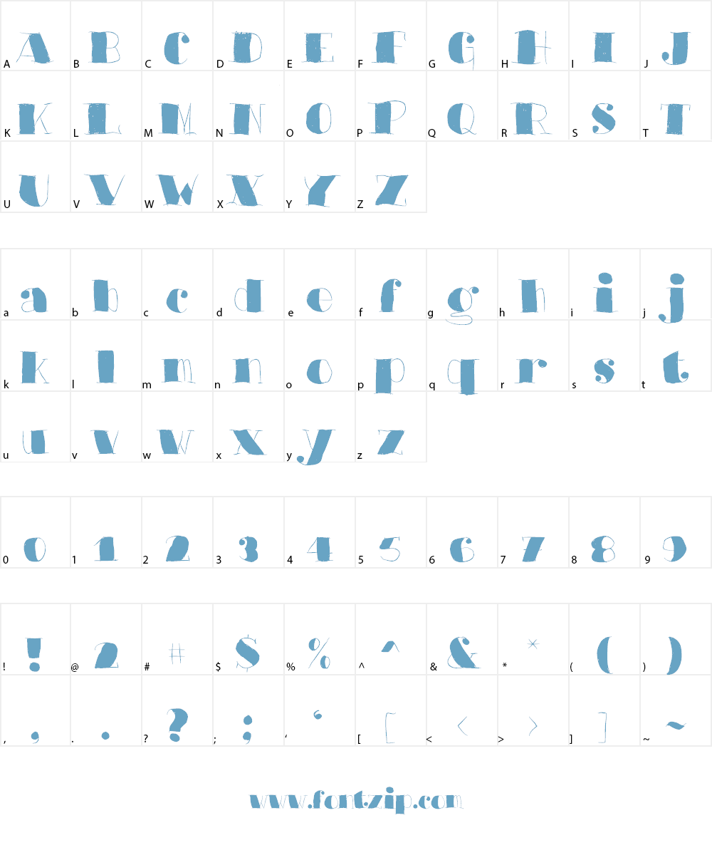 Barkants Font Character