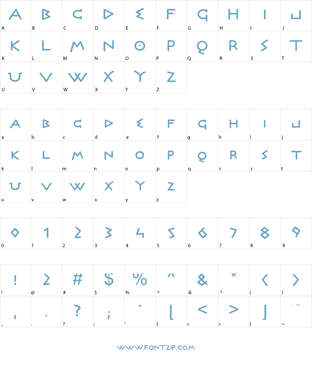 Olympus Font Character