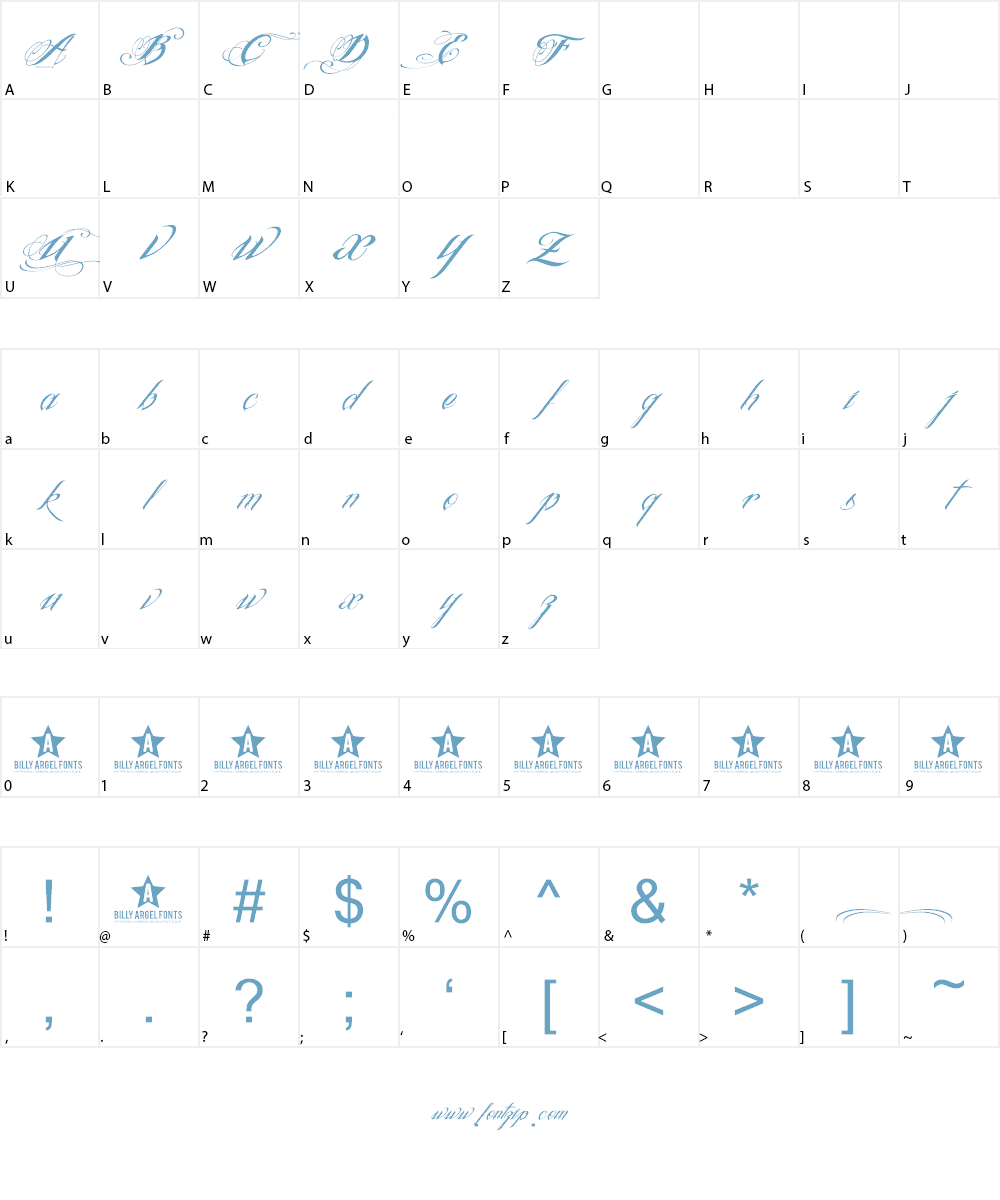 Ink In The Meat Font Character