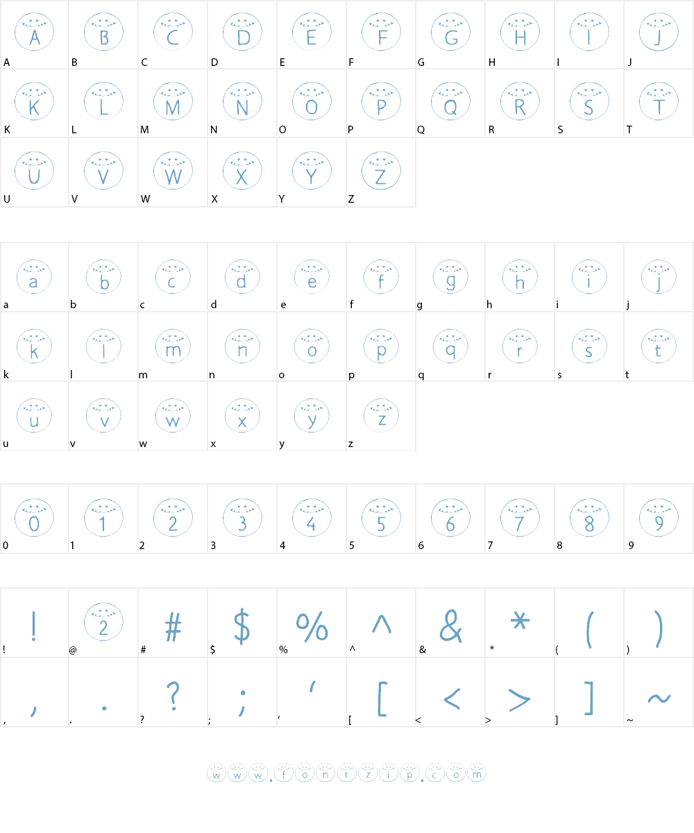 HONKUS Font Character