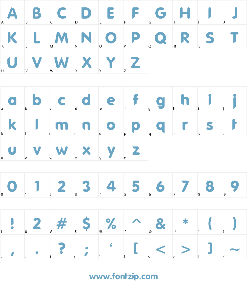 Phat guy Font Character