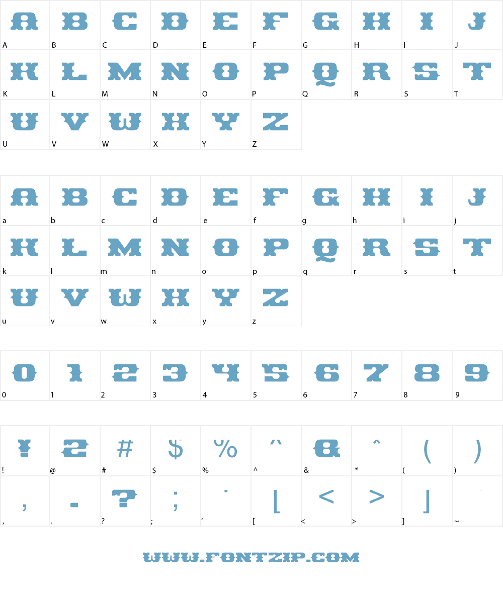 Pirates Gold Font Character