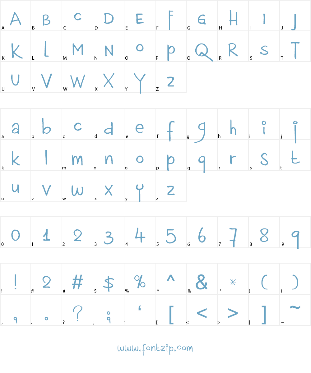 DK Porcupine Pickle Font Character
