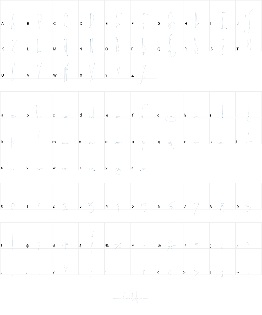 Lyrics Movement Font Character