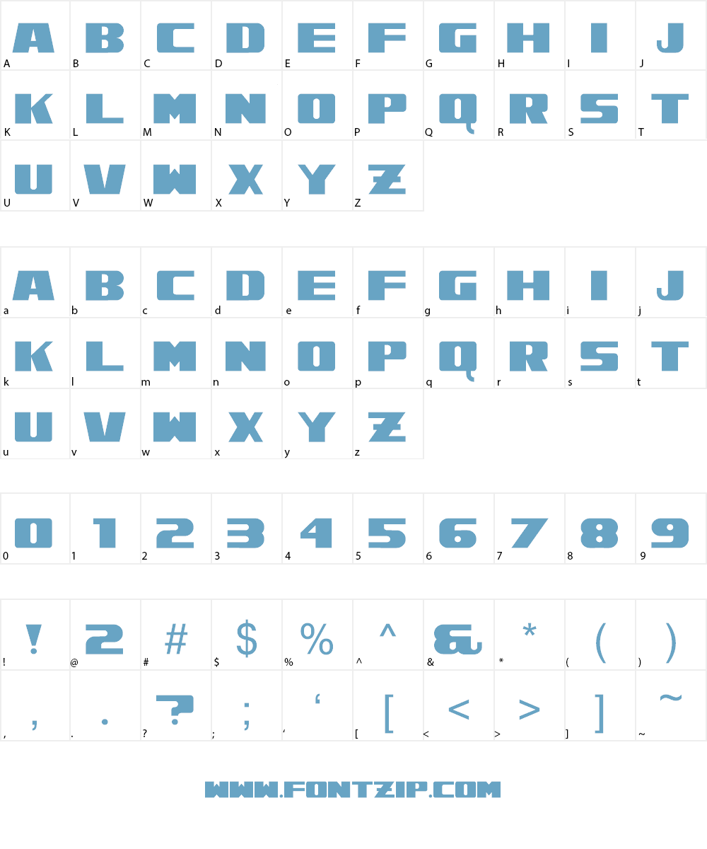 Alpenkreuzer Font Character